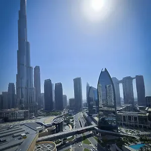  شقة Holistay Luxury Homes - Burj Khalifa View - Direct Access Mall